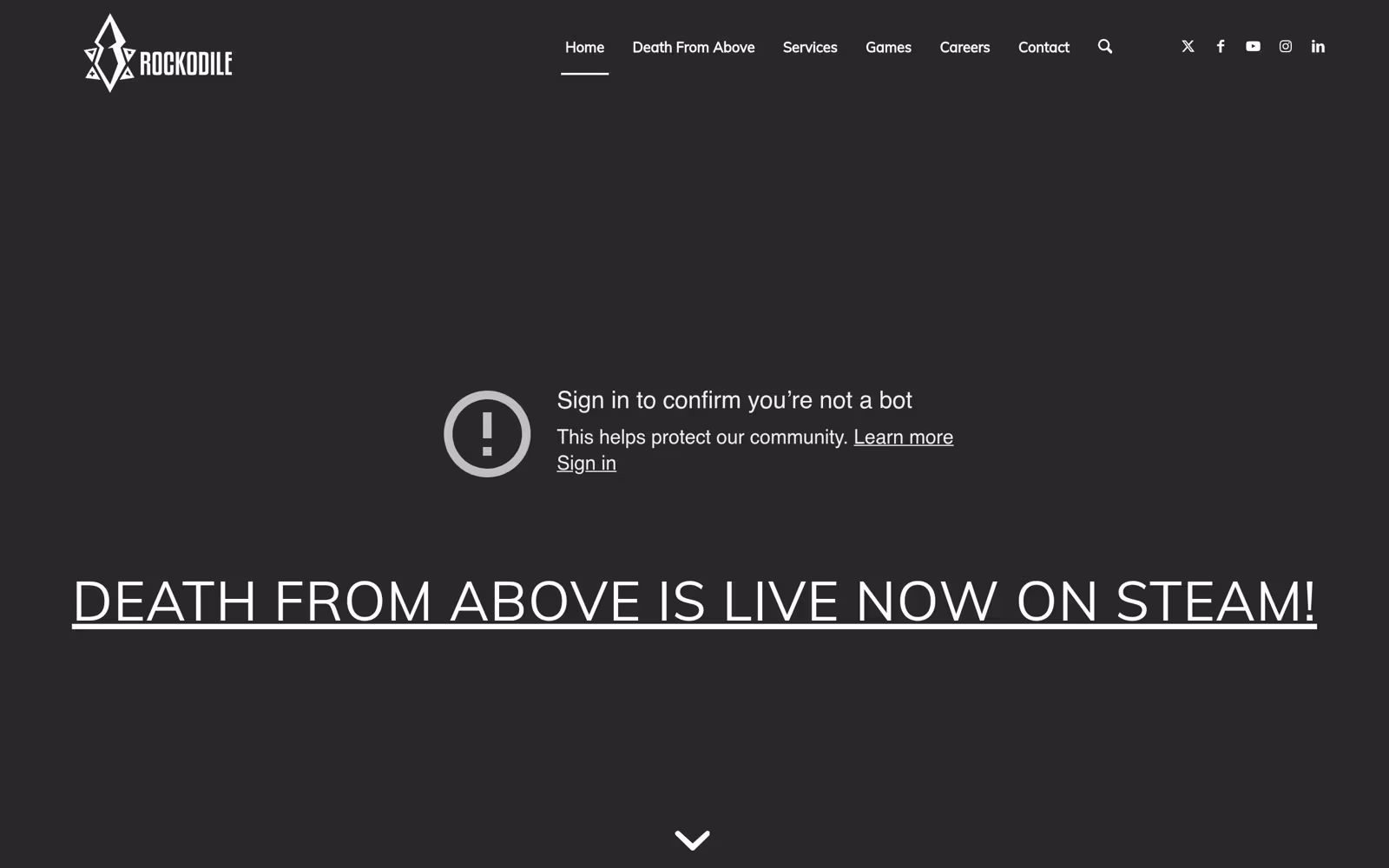 Rockodile Games — Pelialan yrityksen verkkosivusto